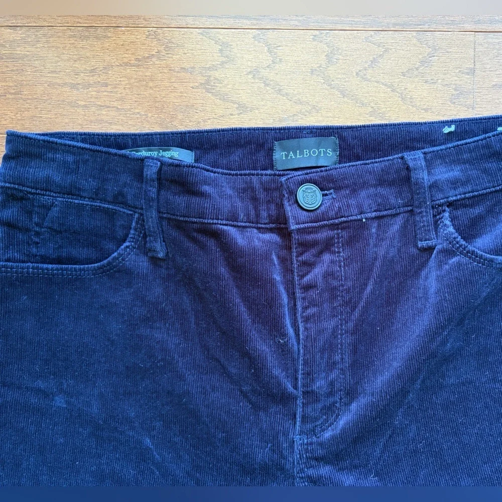 Talbots Stretch Corduroy Jeggings Blue Size 8P